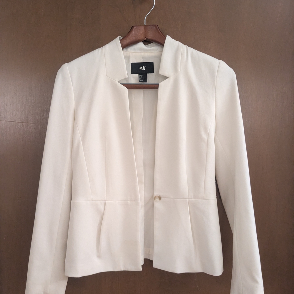 H&M Women's White Blazer